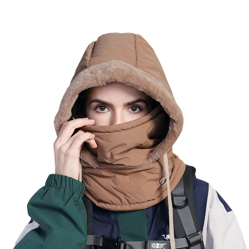 מסכת רכה ונעימה עם צעיף צוואר מובנה